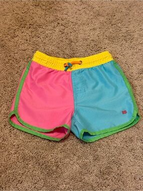 Rufflebutts Colorblock Boys Swim Shorts